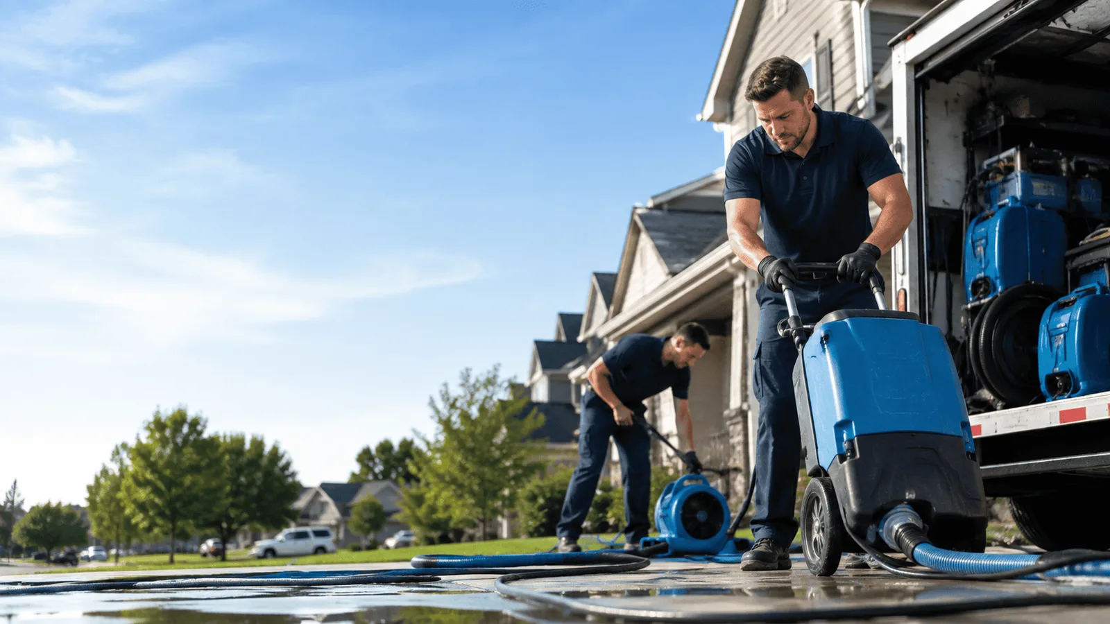 Dehumidification being performed in Sloatsburg, NY